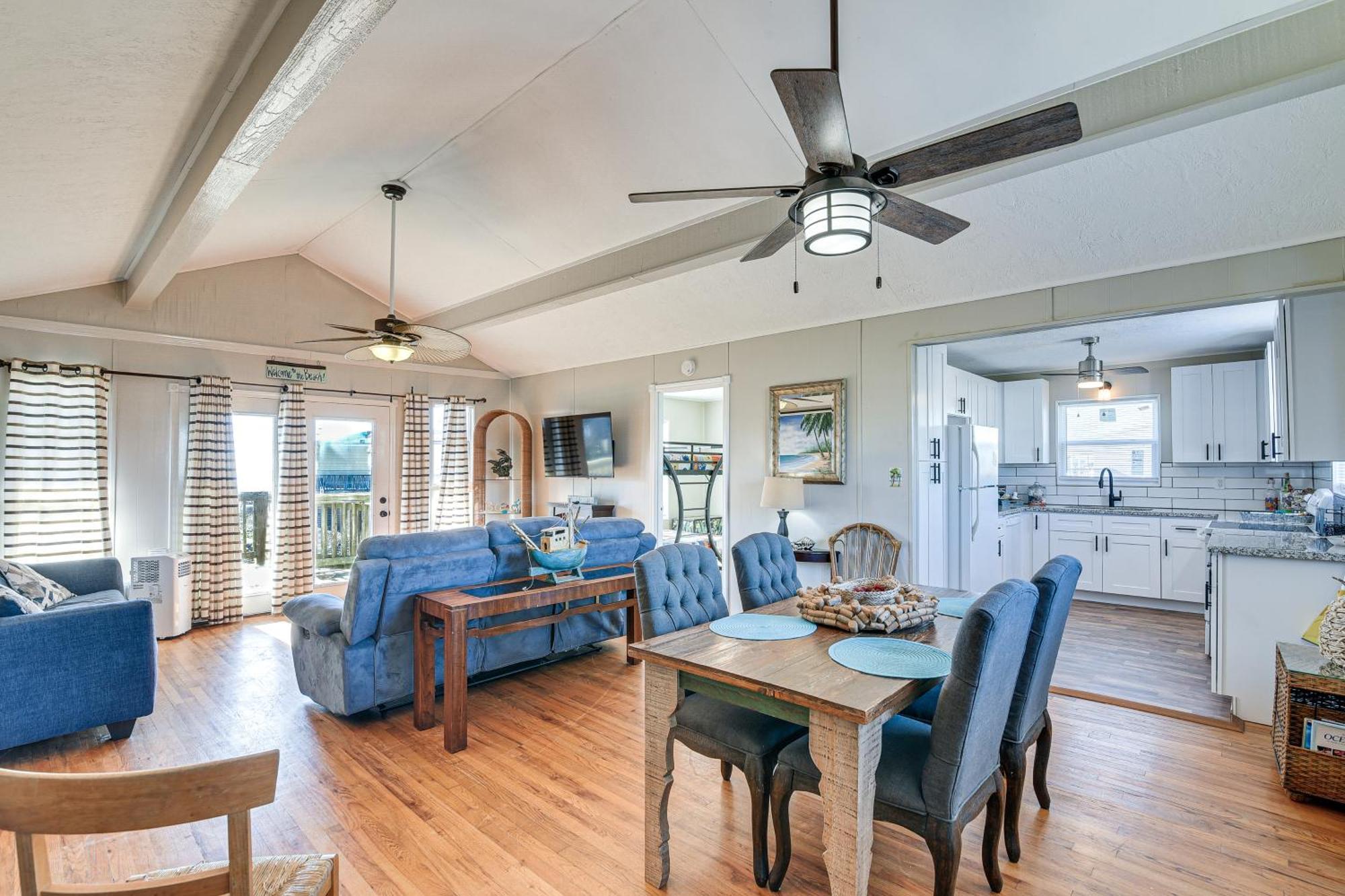 Second-Row Surfside Beach House Newly Renovated! Bagian luar foto